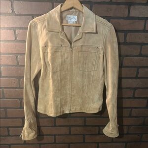 Live a Little Tan Leather Jacket Versatile and Stylish